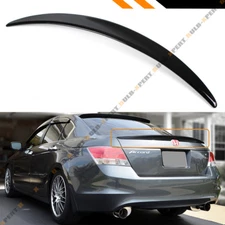 FOR 2008-2012 HONDA ACCORD 4DR SEDAN JDM PAINTED GLOSSY BLACK TRUNK LID SPOILER