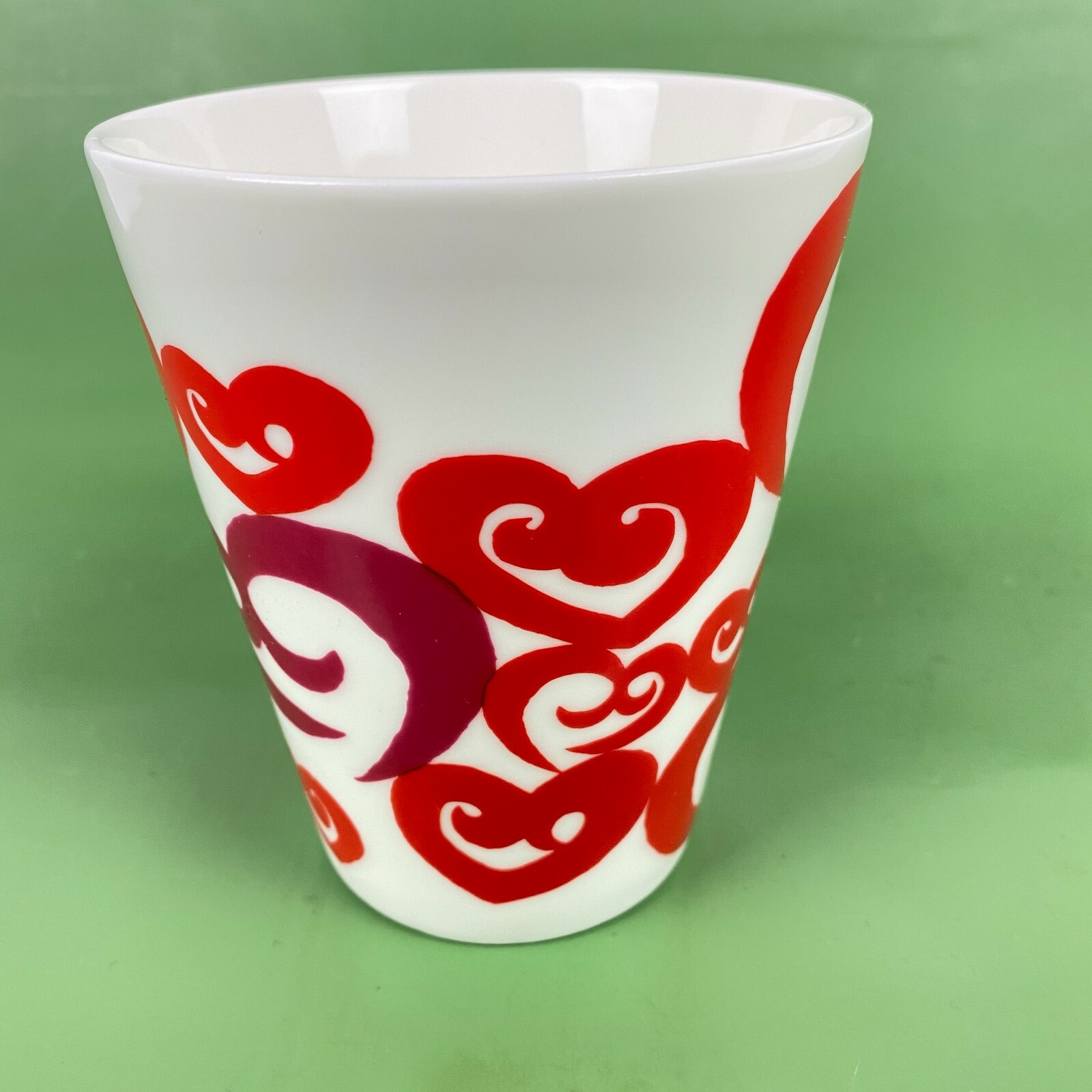 2016 Starbucks Red Swirl Hearts Coffee Tea Cup Mug 12oz eBay