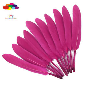 Diy 100 Pcs natural duck feather dyed rose red 10-15 cm/4-6 in Carnival headress