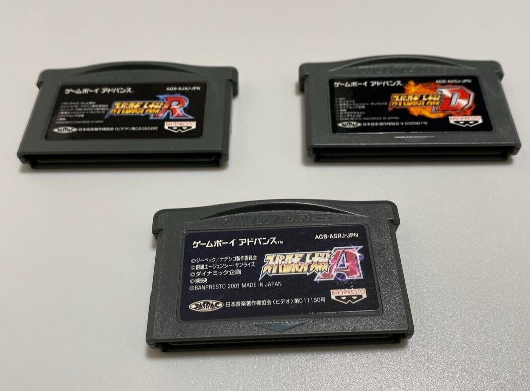 Super Robot Wars Taisen R & A & D Set Nintendo Game Boy Advance GBA Japonais
