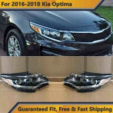 Halogen Headlight Assembly for 2016 2017 2018 Kia Optima Left Right Pair w/o LED