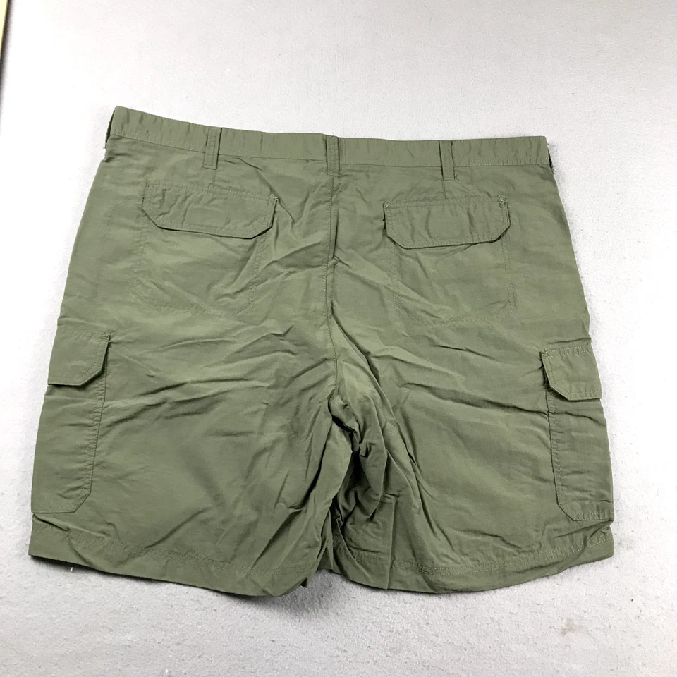 Шорты мужские Croft Barrow 44 зеленые нейлоновые плоские передний грузовой карман - Изображение 3 из 4
