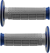 Renthal Dual Compound Tapered MX Grips-Blue - Motocross Dirtbike Offroad