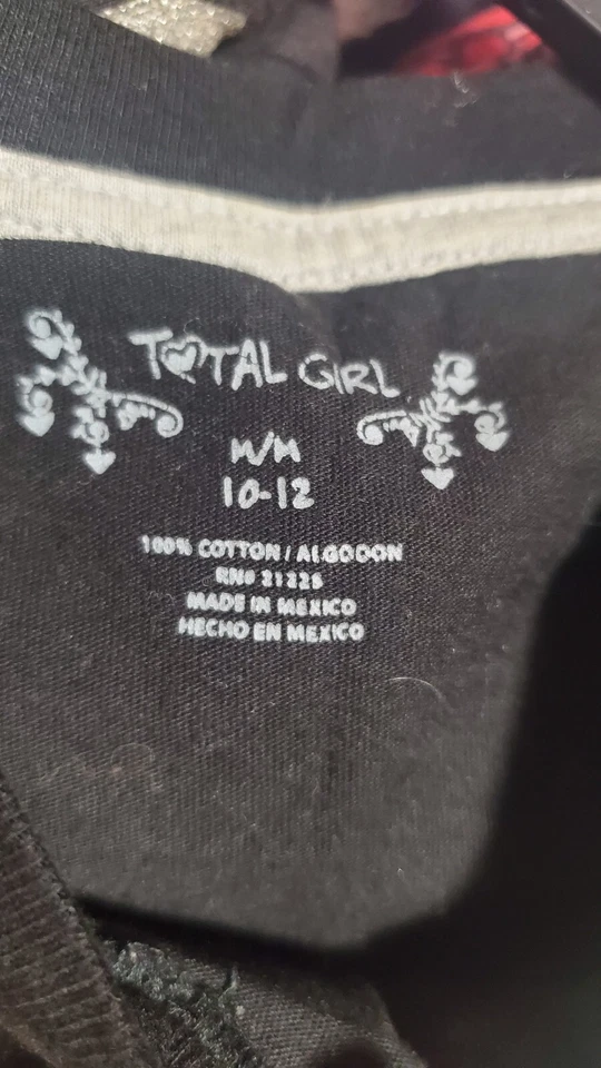 TOTAL GIRL NEGRO CON PLATA BRILLANTE DECORACIÓN NIÑA TOP Foto 4 de 4