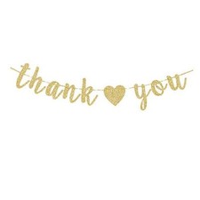 Thank You Banner Thanksgiving Friendsgiving Thank You Party Decorations Shiny...