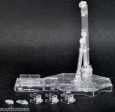 Universal Clear White display stand base for 1/100 MG gundam models