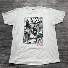 Marvel X-Men Shirt Size M Youth Wolverine Comics Superhero T-shirt White