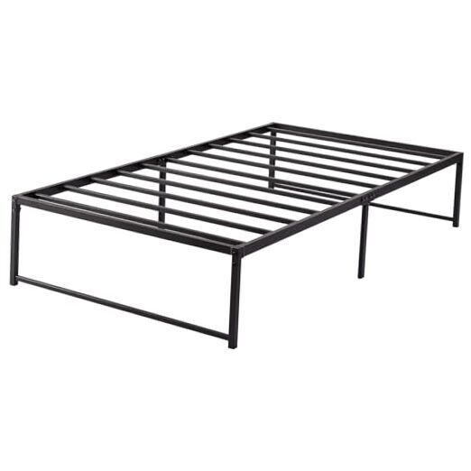 Metal Platform Bed Frame, No Box Spring Needed/Mattress Foundation/Steel Slat