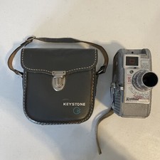 Vtg Keystone K-25 Capri 8mm Dial Set Film Movie Camera W/leather Case, Untested