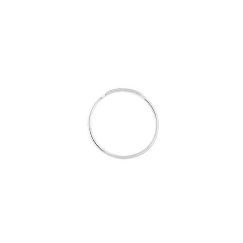 Bar Ring Real 14K Yellow White Rose Solid Gold Minimalist Stackable Ring Women - Picture 11 of 14