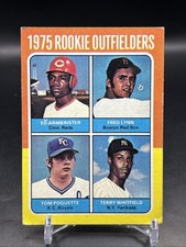 1975 Topps FRED LYNN Rookie Outfielders Card #622 - EX shape - Red Sox. rookie card picture
