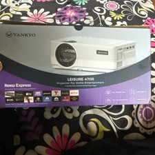 VANKYO Leisure 470R 470C Home Theater Projector White with Remote and Cables
