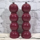 Deep Cherry Red Bobbin Salt And Pepper Mill Grinder 24cm Set Of 2 Addison Ross
