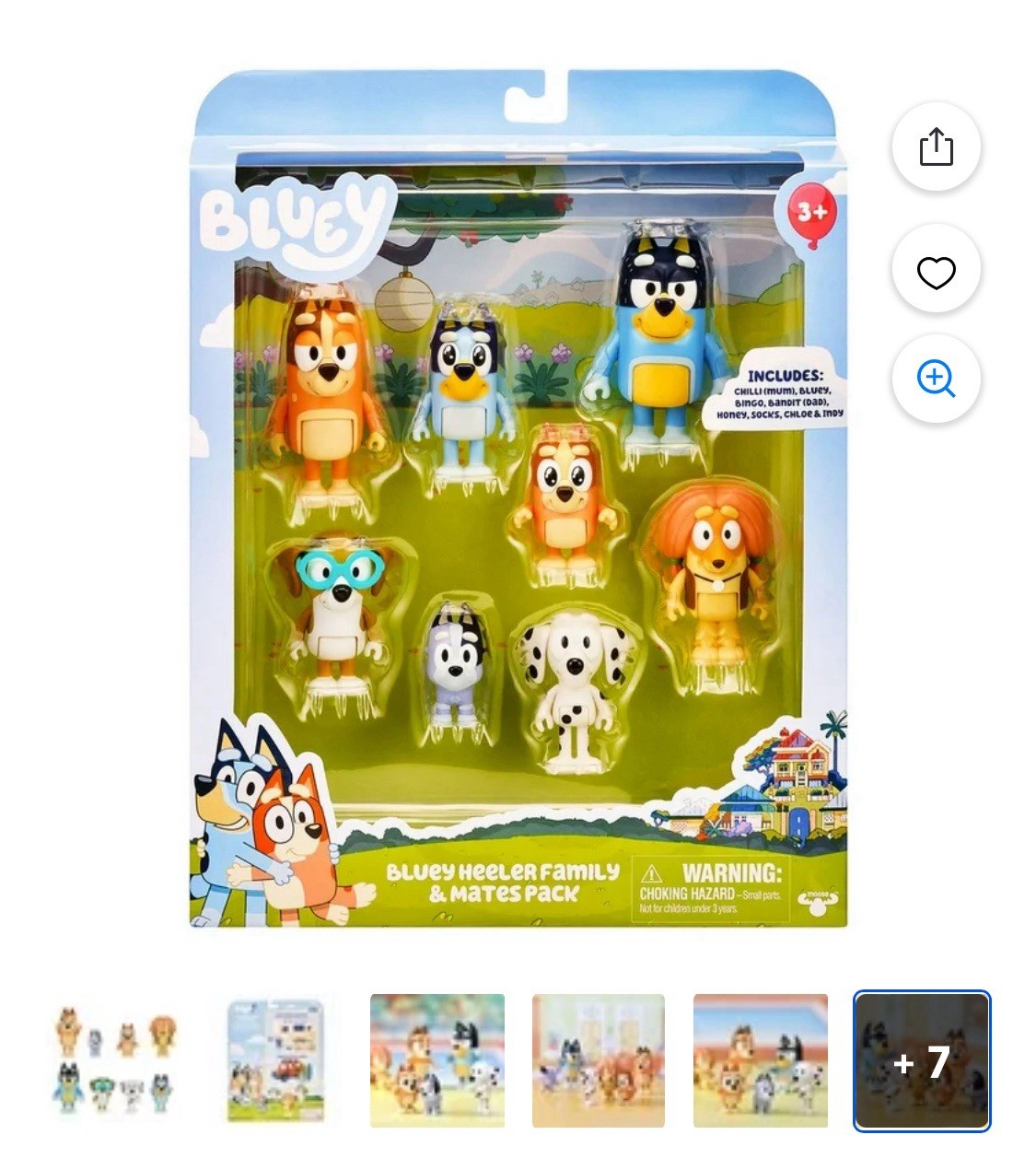 Bluey figure sets / Bluey toys bundle