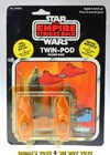 Vintage Kenner Star Wars DieCast Carded Cloud Car C3 (cracked bubble)