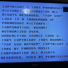 Top Gun (Nintendo Entertainment System, 1987) NES Authentic Cart ONLY