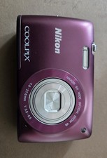 Nikon COOLPIX S4300 16MP Digital Camera, Plum, 6x Zoom See Pics!
