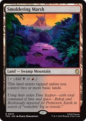 Smoldering Marsh #73 - Commander: Teenage Mutant Ninja Turtles - Rare Land