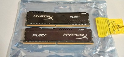 16GB (2x8GB) Kingston HyperX Fury DDR4-2400 CL15 RAM   HX424C15FB/8 + FB3/8