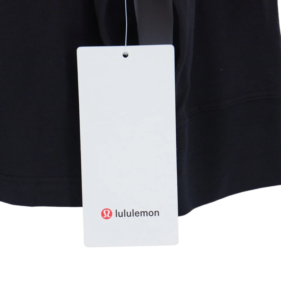 Camisa deportiva Lululemon All Yours manga larga para mujer talla 10 negra algodón Pima Foto 3 de 4