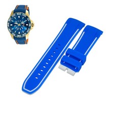 Pro Diver 25477 24mm Blue Rubber Watch Strap For Invicta