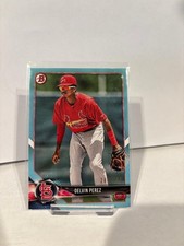 2018 Bowman - Prospects Delvin Perez #BP138 Sky Blue /499 (RC)