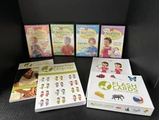 BABY SIGN LANGUAGE TEACHING KIT-BOOKS, CARDS, POSTER & 4 DVD +CD SETS