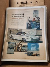 1962 Ford Thunderbird Sports Roadster Vintage Magazine Ad Altimeter Original