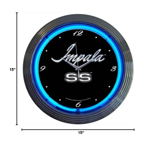 Neonetics Cars and Motorcycles Impala Neon Wall Clock, 15-Inch - Picture 2 of 2