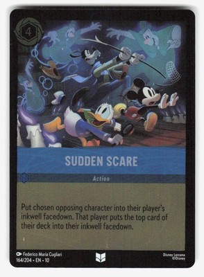 Sudden Scare 164/204 Uncommon Whispers in the Well Lorcana Cold Foil