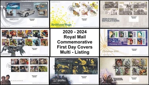 2020-2024 GB Royal Mail Commemorative FDC First Day Covers - Multi Listing