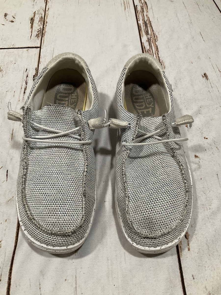 Clean White Hey Hey Dude Shoes Machine Washable HEY DUDE WOMENS