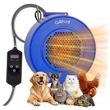 500W Dog House Heater with Thermostat, 24H Timer  Smart 40-115 F Adjustable