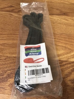 New 2EXERCISE BAND 10-30 kg Resistance Home Strength Training Black Atemi Sports