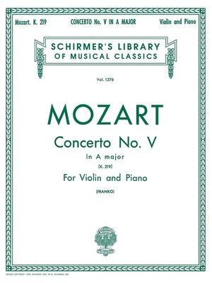 S. Franko | Concerto No. 5 in A, K.219 | Taschenbuch | Englisch (1986) | Buch