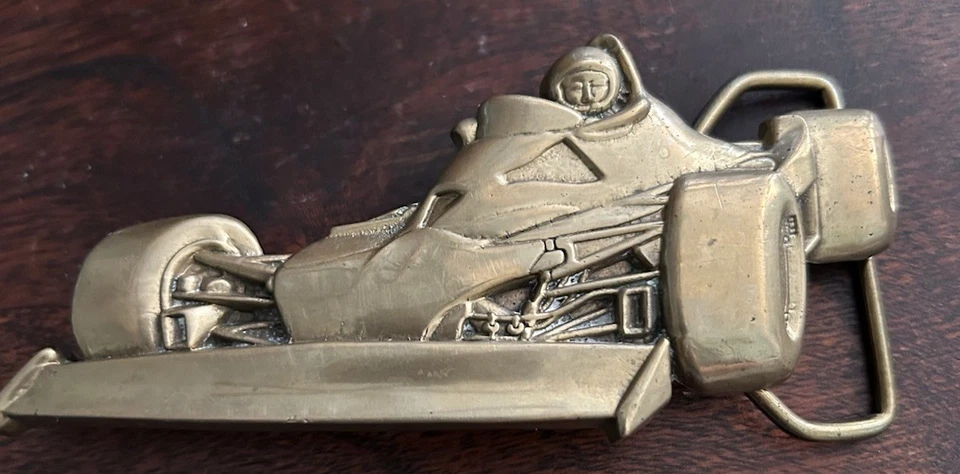 De colección Raro 1979 F1 BBB Baron Hebilla de Cinturón Nº 6133 Fórmula Uno Latón Sólido Taiwán  Foto 4 de 4