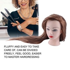 _Mannequin Head Practice Manikin Cosmetology Doll Hairstyling Training Head With