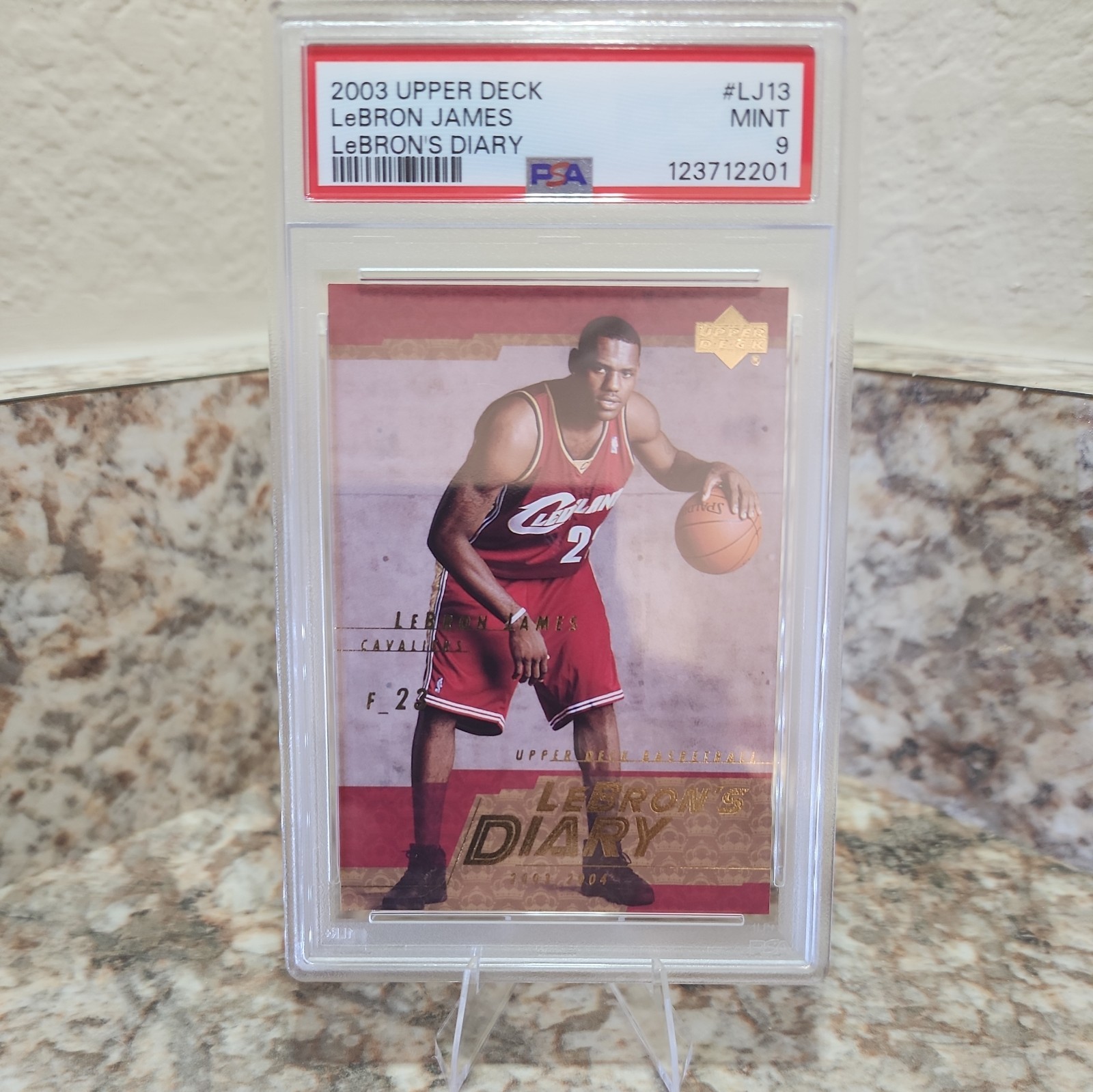 2003 UPPER DECK LEBRON'S DIARY #LJ13 LEBRON JAMES ROOKIE RC PSA 9