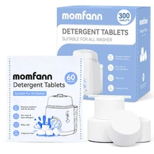 MOMFANN 300 Professional Deep Cleaning Detergent Tablets for All Baby Bottle
