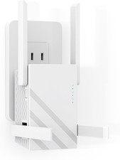 2025 1.2Gbps Wifi Extender Signal Booster, up to 12880 Sq. Ft, Dual Band 5Ghz/2.