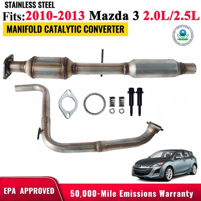 #ad Catalytic Converter amp; Rear Pipe for 2010 2011 2012 2013 Mazda 3 2.0L 2.5L $131.62