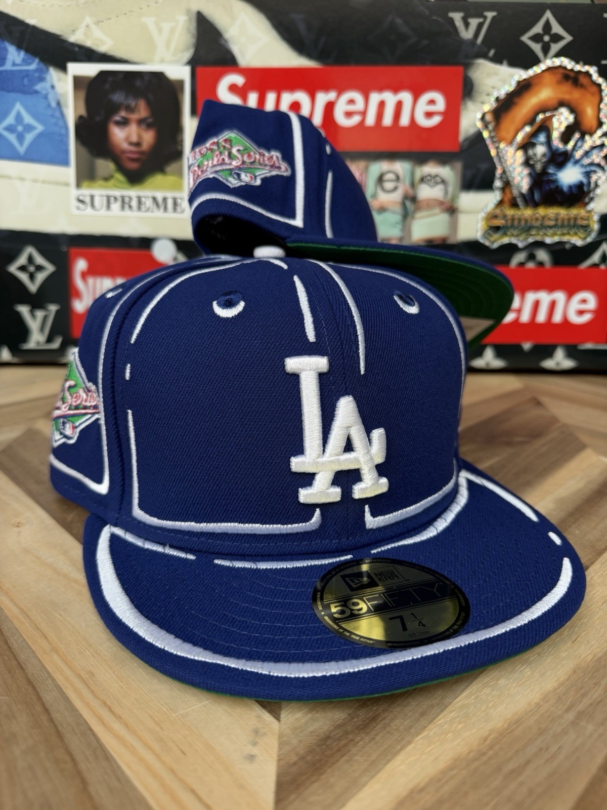 New Era Lids HD x Joshua Vides Los Angeles Dodgers Fitted Contrast LA OG 7 1/4