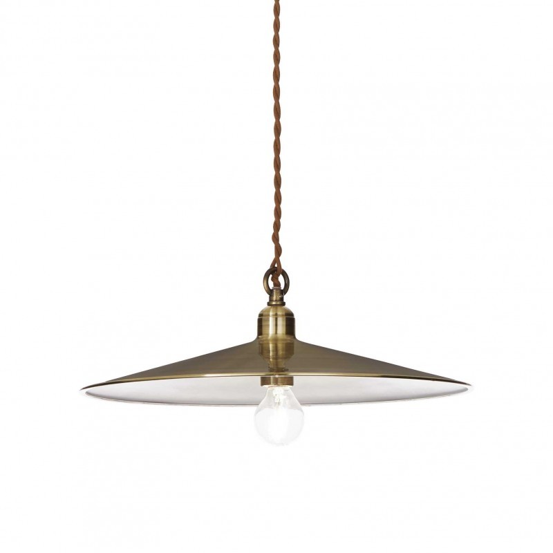 Ideal Lux CANTINA SP1 BRUNITO 112701 - Lampadario Rustico a Piatto