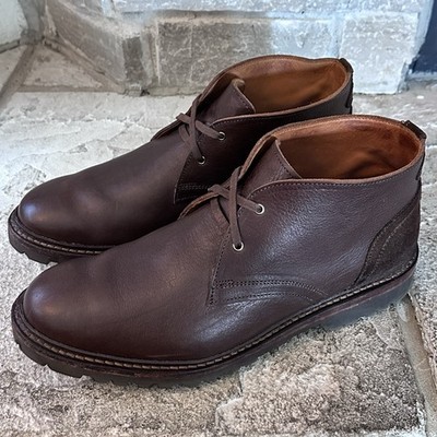 Allen Edmonds Brown Grain Leather Chukka Boots Shoes 9 D  display picture 2