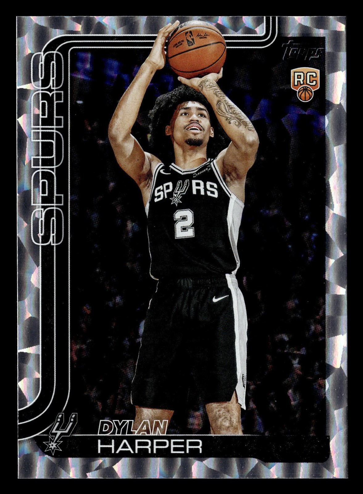 2025-26 Topps #202 Dylan Harper Crackleboard