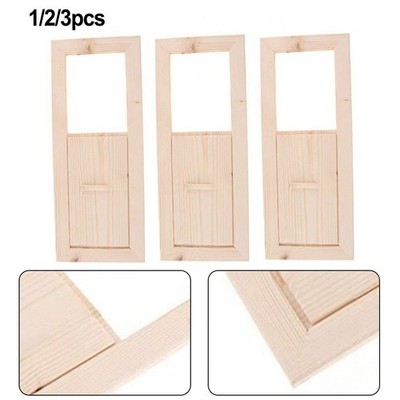Hemlock Holz Sauna Lüftungsschieber Airflow Control für Saunumgebung