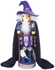 Kurt S. Adler Hollywood Nutcracker Collection, Purple Wizard, 18in