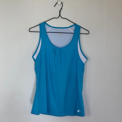 Asics Blue Tank with Built-In Bra   Size S/M