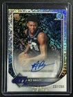 ACE BAILEY 2025-26 BOWMAN CHROME #BCA-AB SPECKLE REFRACTOR AUTO RC 237/299 JAZZ