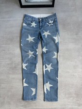 Stella McCartney Blue Star Print Jeans Straig...